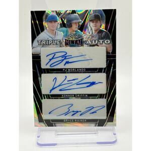 2024 Leaf Metal PJ Morlando Konnor Griffin Bryce Rainer Black Lava Auto 2/3 SP